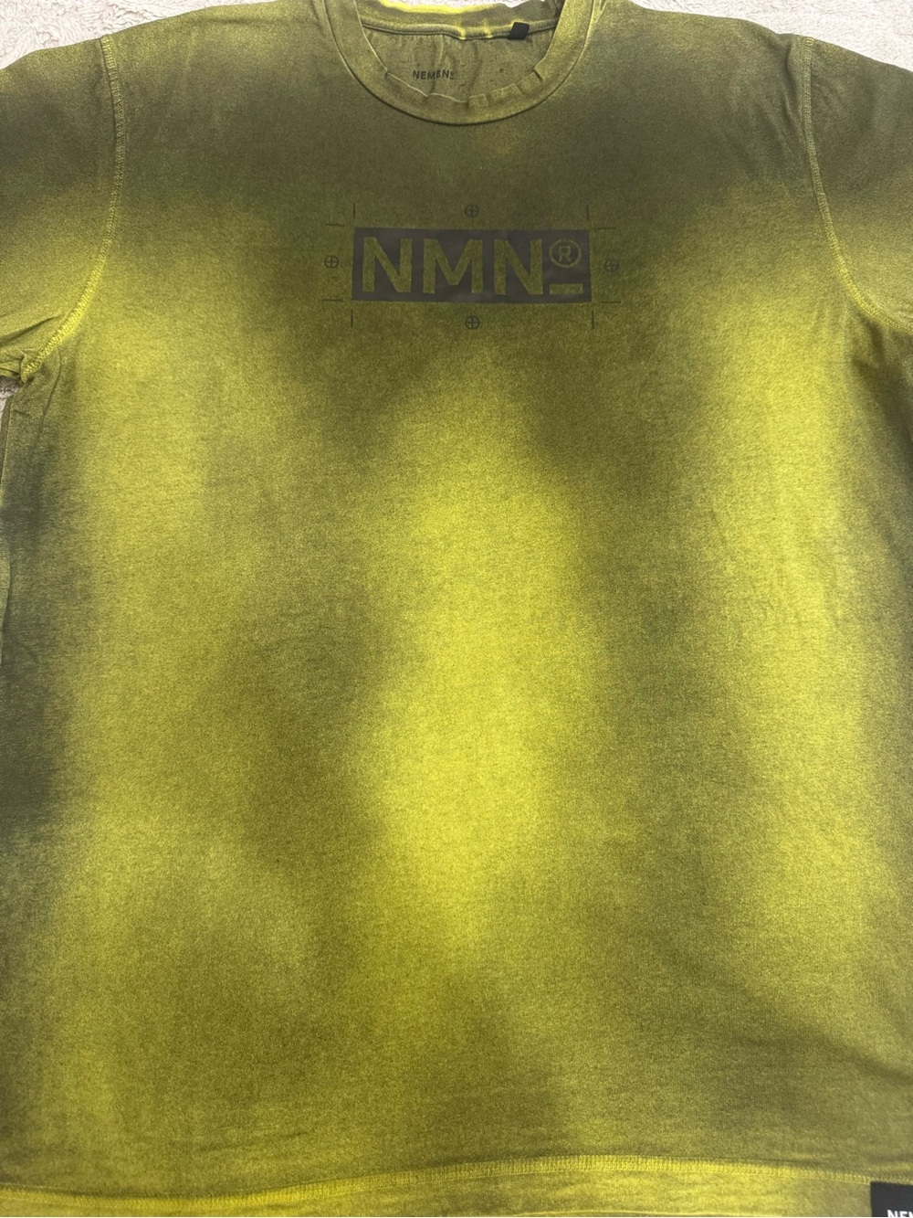 Nemen Olive Green Crewneck T-Shirt for Men
